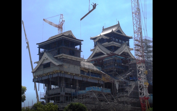 Die schwebende Burg von Kumamoto