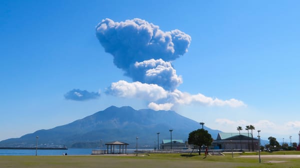 Der ganz normale Alltag: Ein Ausbruch am Sakurajima.