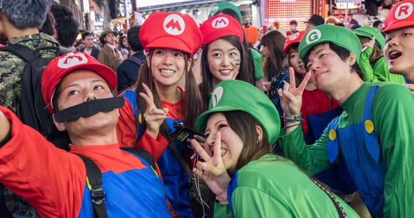 Halloween in Shibuya.