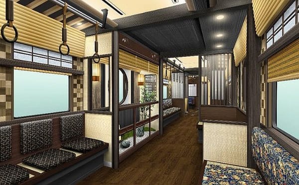 Kyō-train Garaku: Im Retro-Stil zwischen Osaka und Kyoto unterwegs.