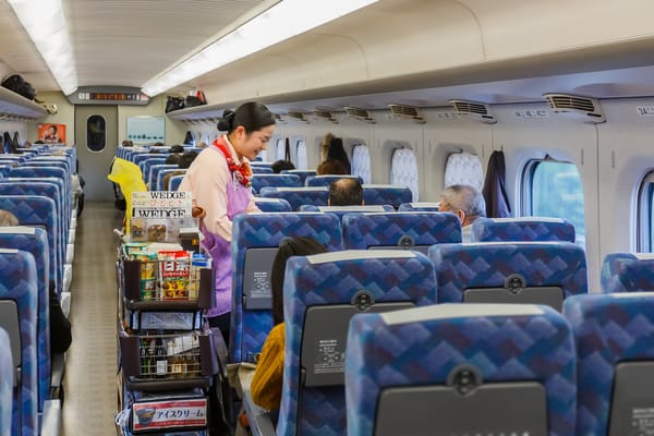 Die Minibar im Shinkansen.