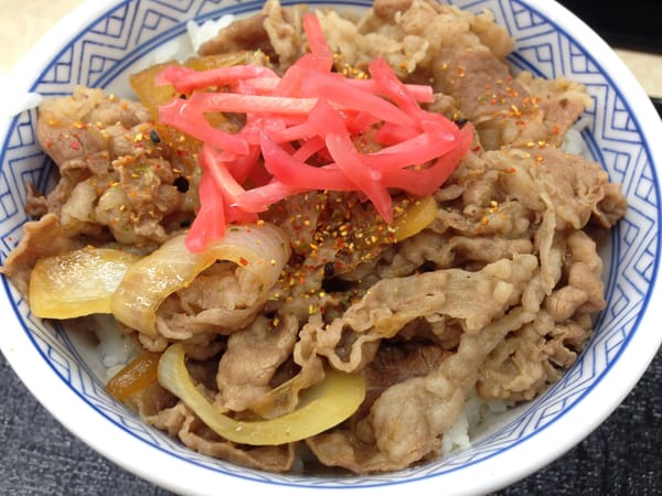 Gyūdon bei Yoshinoya.