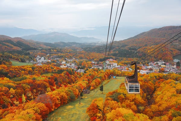 Herbst in Zaō-Onsen.