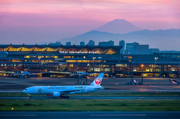 Der Flughafen Haneda in Tokio.