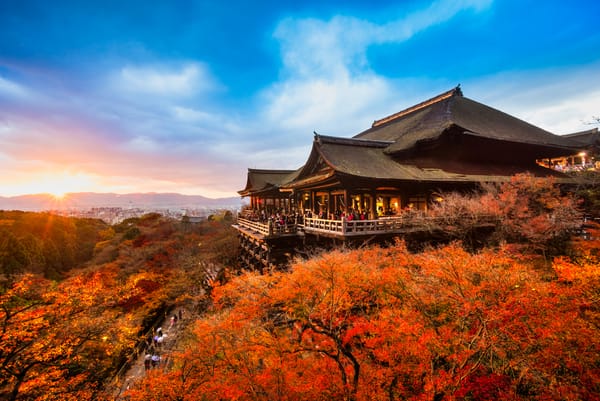 Der Tempel Kiyomizudera in Kyoto.