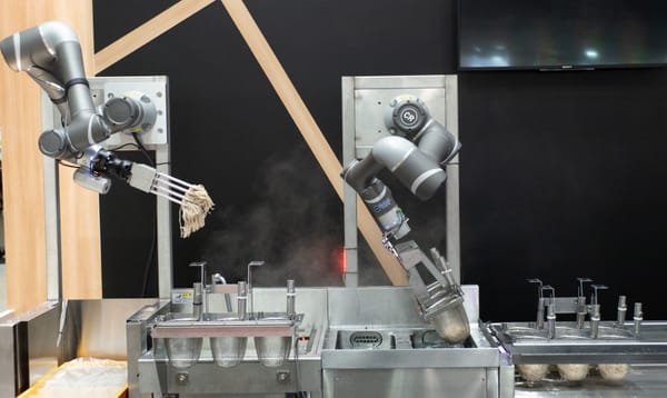 Der Soba-Roboter, der im Restaurant Soba-ichi eingesetzt wird.