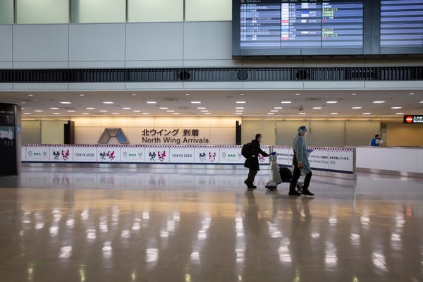 Die Ankunftshalle des Flughafens Narita am 5. Januar 2021.