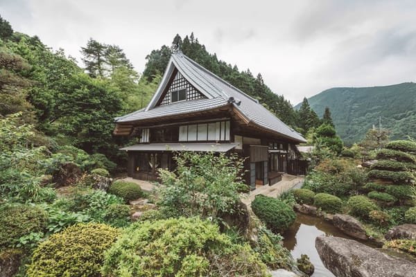 Das zum Hotel umgebaute historische Privathaus Ōya.