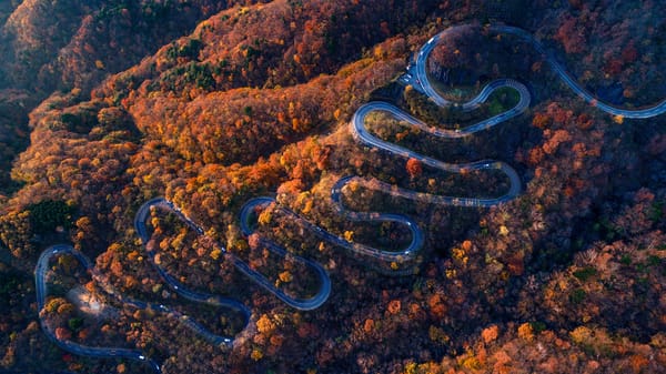 Ein kurvenreicher Weg: Die Bergstrasse Irohazaka in Nikko.