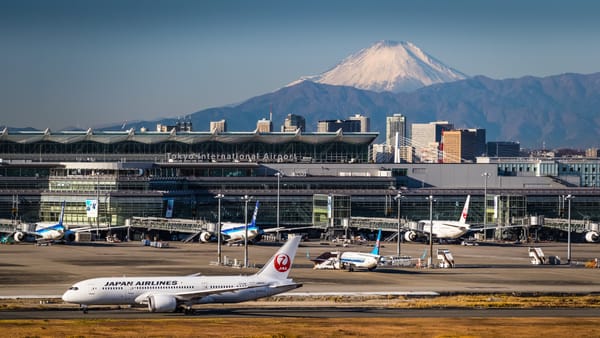 Der Flughafen Haneda in Tokio.