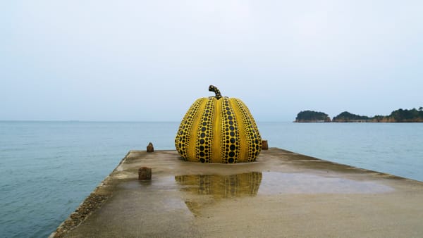 Der gelbe Kürbis von Naoshima (Archivbild).