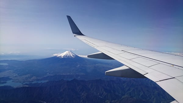 Der Fuji an einem sonnigen Tag.