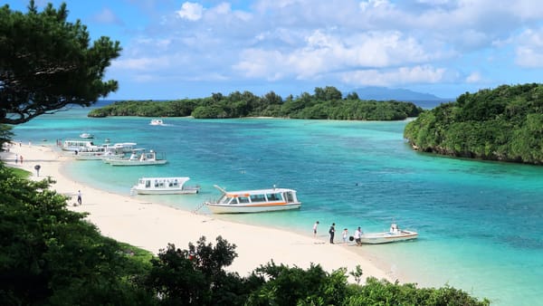 Kabira Bay in Okinawa.