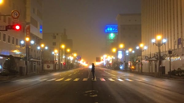 Ein kühler Sommerabend in Kushiro.