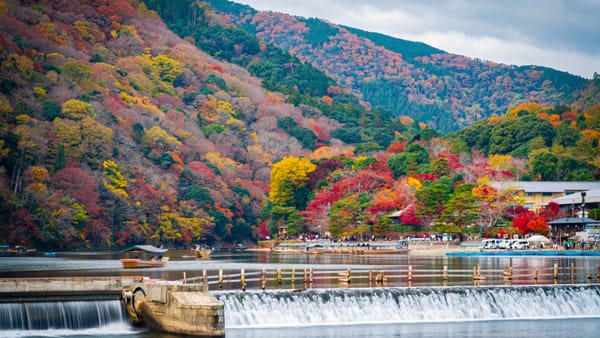 Arashiyama im Herbst.