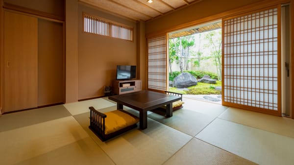 Ein typisches Zimmer in einem Ryokan.