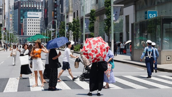 Ein Sommertag in Tokio im Juli 2024.