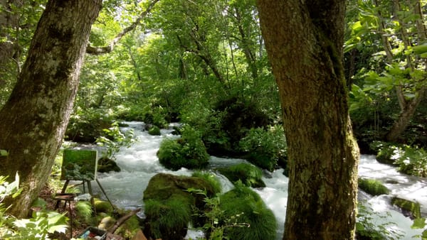 Wanderung entlang eines japanischen Naturdenkmals