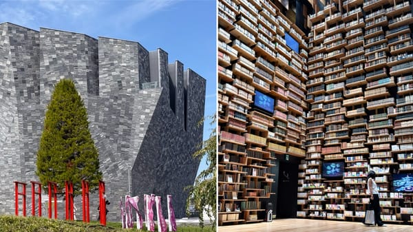 Die Bücherkathedrale bei Tokio